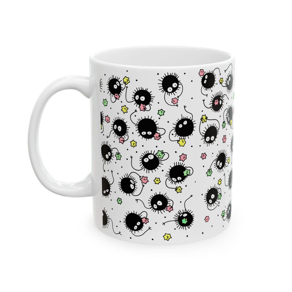 ghibli 森からのおくりもの まっくろくろすけ レトロ vintage 4 Susuwatari Soot Sprite Studio Ghibli Mug – Geeks Pride