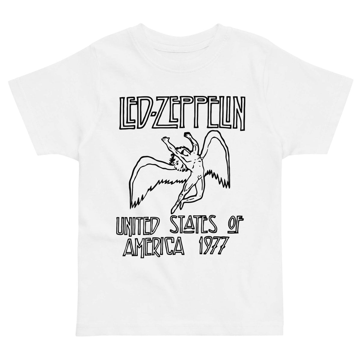 Led Zeppelin us tour 1977 Toddler Short Sleeve Tee T-shirt – Geeks