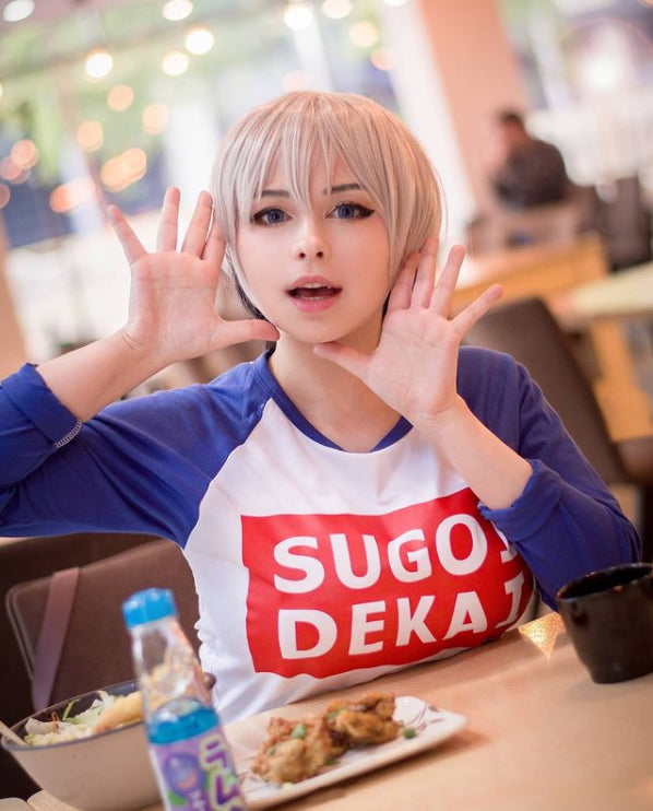 Sugoi Dekai Uzaki-Chan 3/4 sleeve raglan shirt