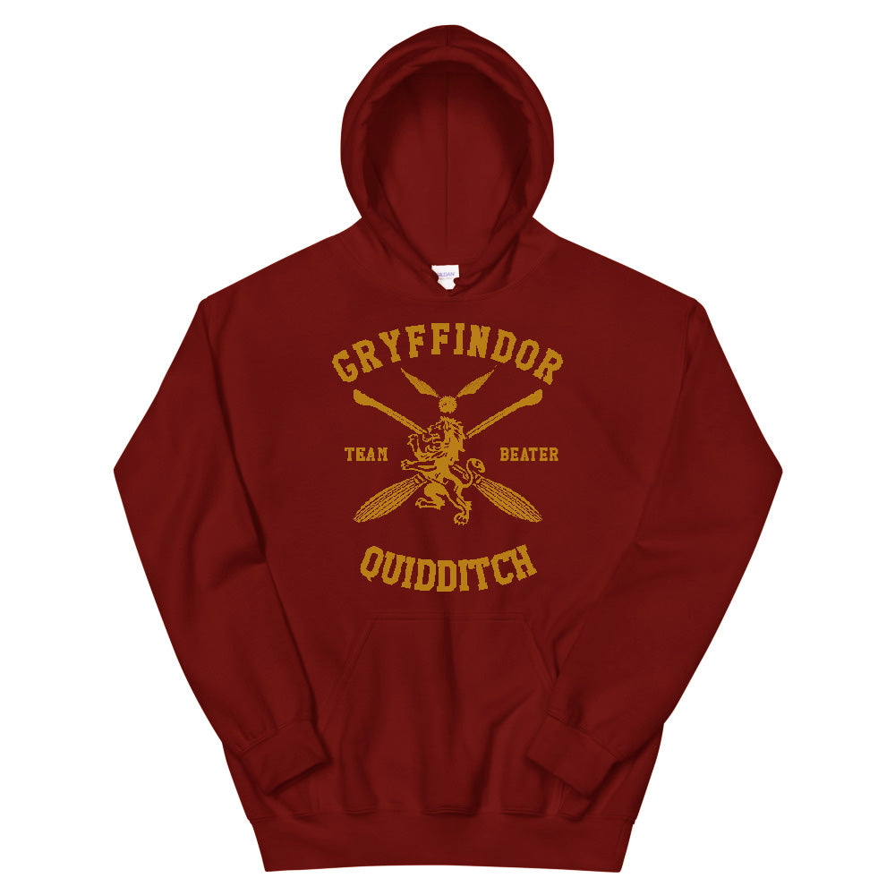NEW Weasley 05 Gryffindor Quidditch Team Beater Pullover Hoodie Geeks