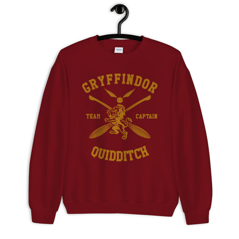 NEW Potter 07 Gryffindor Quidditch Team Captain Sweatshirt – Geeks