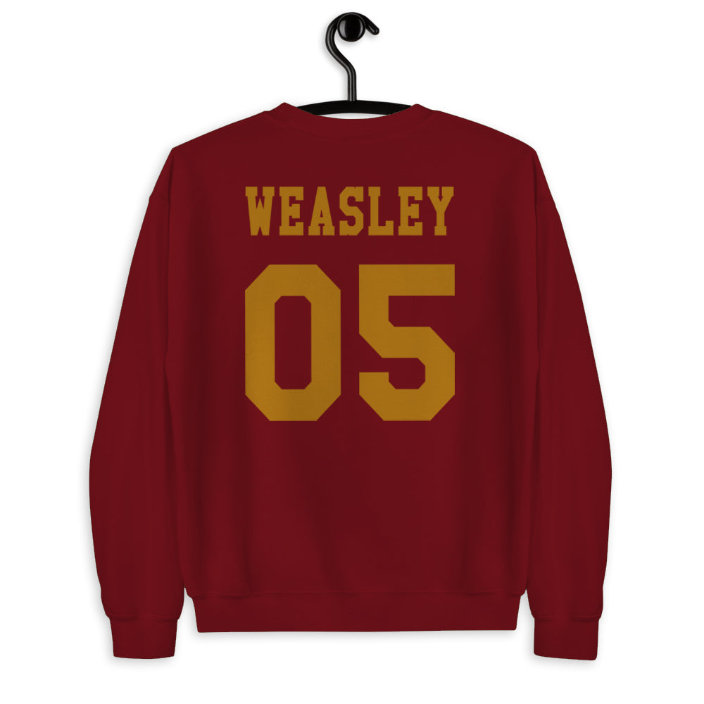 Weasley 05 Gryffindor Quidditch Team Beater Sweatshirt Geeks Pride