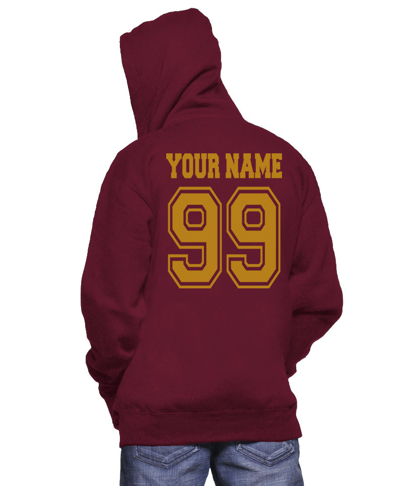 Customize Gryffindor Quidditch Team Captain Pullover Hoodie