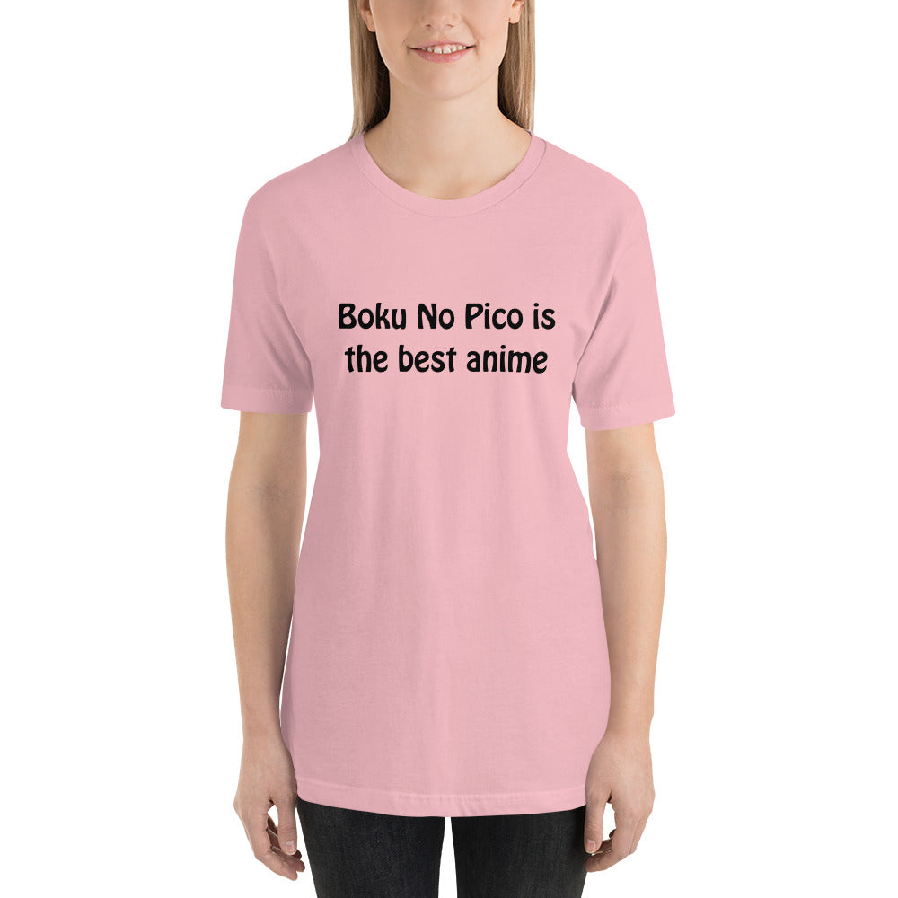 Boku No Pico Is The best anime Black ink Short-Sleeve Unisex T-Shirt –  Geeks Pride