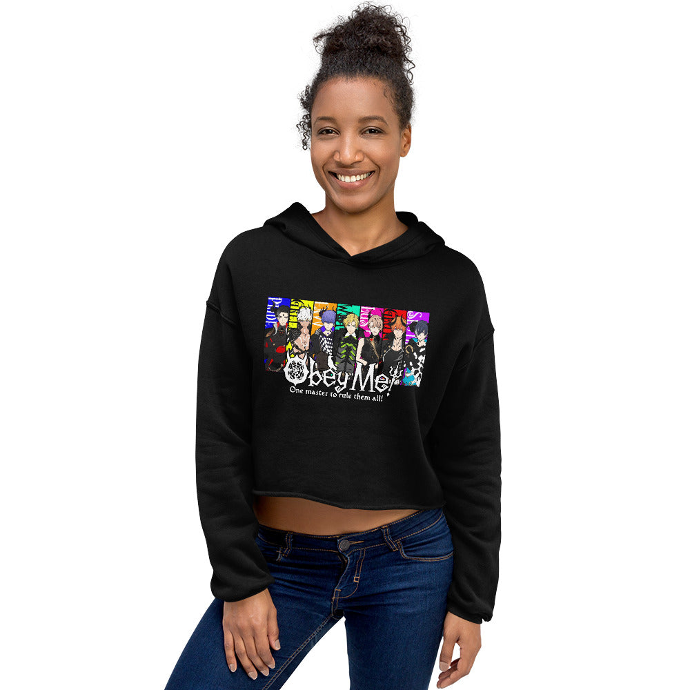 Obey Me Crop Hoodie