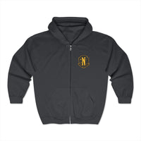 Nevermore Crest Embroidered Unisex Heavy Blend™ Full Zip Hooded Sweatshirt