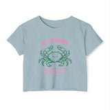 If Crabby Please Return to the beach Women's Festival Crop Top - Geeks Pride