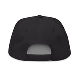 Lord Voldemort White Stitch Embroidered Flat Bill Cap Snapback