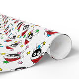 Soot Sprites Santa Christmas Wrapping Paper Studio Ghibli