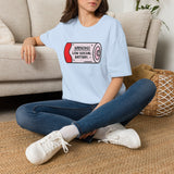 Warning Low Social Battery Unisex T-Shirt