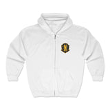 Nevermore Crest Embroidered Unisex Heavy Blend™ Full Zip Hooded Sweatshirt