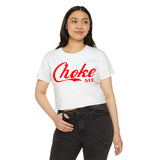 Choke Me Red Women's Crop Top / T-shirt