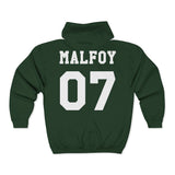Malfoy 07 Slytherin Quidditch Team Captain M07A Unisex Full Zip Up Hoodie