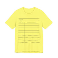 Library Card Unisex T-shirt