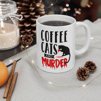 Coffee Cats and Murder Coffee Mug