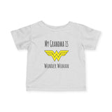 My Grandma is Wonder Woman Baby Shirt Infant Tee