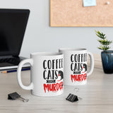 Coffee Cats and Murder Coffee Mug