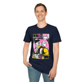 Anime Duo Graphic T-Shirt — Pink & Yellow Cyberpunk