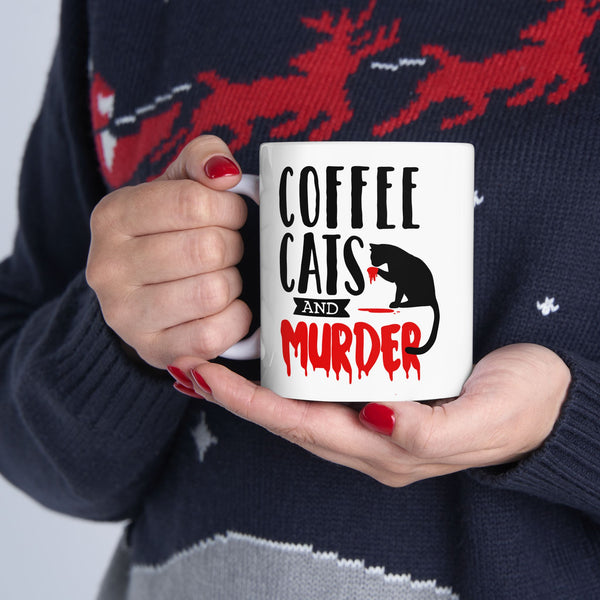 Coffee Cats and Murder Coffee Mug