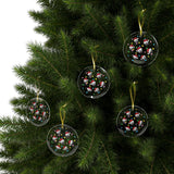 Soot Sprites Santa Cristmass Glass Ornaments