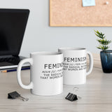Feminism Definition Ceramic Mug Feminist Coffee Cup