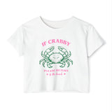 If Crabby Please Return to the beach Women's Festival Crop Top - Geeks Pride