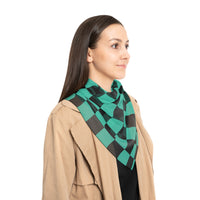 Tanjiro Kimono Pattern Poly Scarf