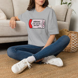 Warning Low Social Battery Unisex T-Shirt