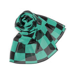 Tanjiro Kimono Pattern Poly Scarf