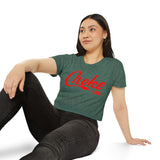 Choke Me Red Women's Crop Top / T-shirt