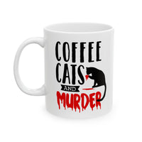 Coffee Cats and Murder Coffee Mug