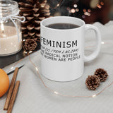 Feminism Definition Ceramic Mug Feminist Coffee Cup