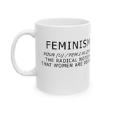 Feminism Definition Ceramic Mug Feminist Coffee Cup