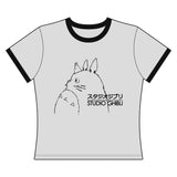 Studio Ghibli Women's Ringer Cropped Tee - Geeks Pride