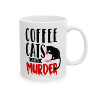 Coffee Cats and Murder Coffee Mug