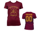 Customize - Gryffindor Quidditch Team Captain Women T-shirt Tee