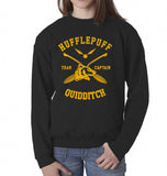 Customize - Hufflepuff Quidditch Team Captain Youth / Kid Sweatshirt