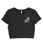 LA Skeleton hand pocket Women’s Crop Tee