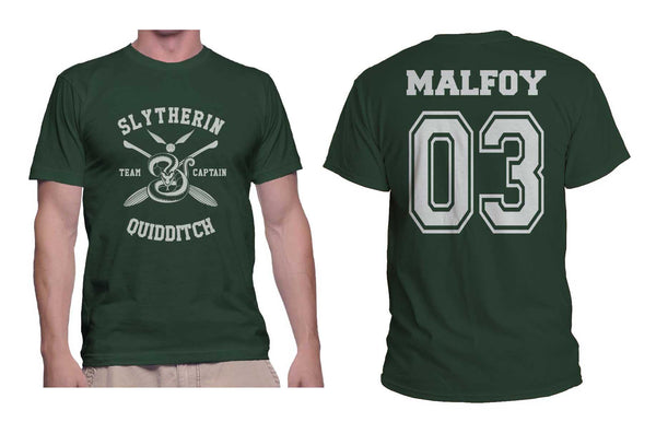 Malfoy 03 Slytherin Quidditch Team Captain Men T-Shirt