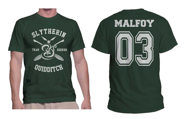 Malfoy 03 Slytherin Quidditch Team Seeker Men T-Shirt