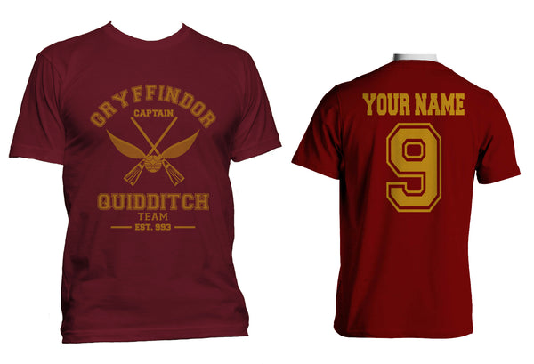 Customize - Gryffindor Quidditch Team Captain Old Design Men T-Shirt