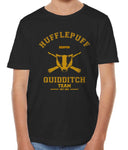 Hufflepuff Quidditch Team Keeper Old Design Youth Short Sleeve T-Shirt