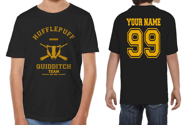 Customize - Hufflepuff Quidditch Team Seeker Old Design Youth Short Sleeve T-Shirt