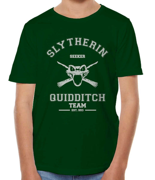 Old Design Slytherin Quidditch Team Seeker Youth Short Sleeve T-Shirt