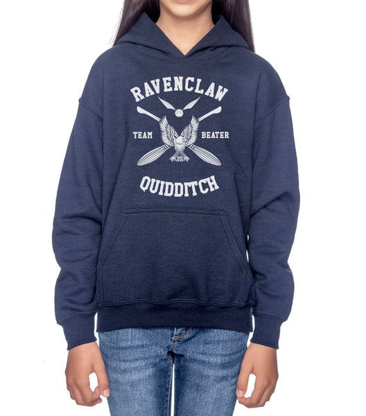 Ravenclaw Quidditch Team Beater White Ink Youth / Kid Hoodie