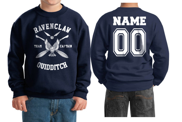 Customize - Ravenclaw Quidditch Team Captain White Ink Youth / Kid Sweatshirt