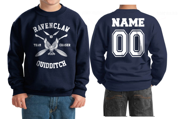 Customize - Ravenclaw Quidditch Team Chaser White Ink Youth / Kid Sweatshirt