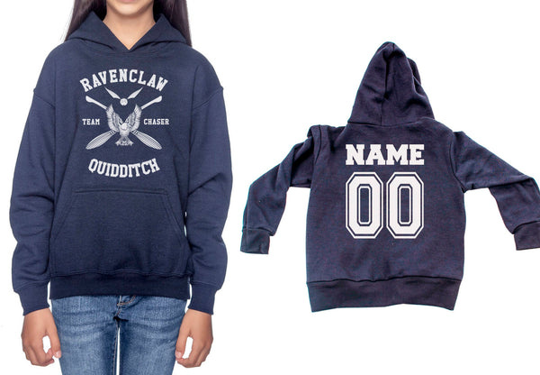 Customize - Ravenclaw Quidditch Team Chaser White Ink Youth / Kid Hoodie