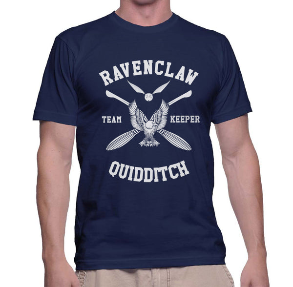 Ravenclaw Quidditch Team Keeper White Ink Men T-Shirt
