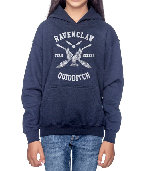 Ravenclaw Quidditch Team Seeker White Ink Youth / Kid Hoodie